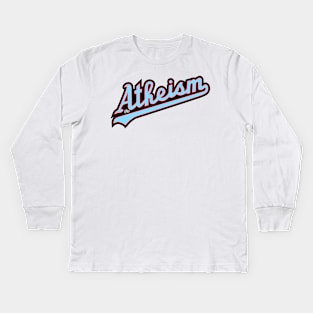 Team Atheism by Tai's Tees Kids Long Sleeve T-Shirt